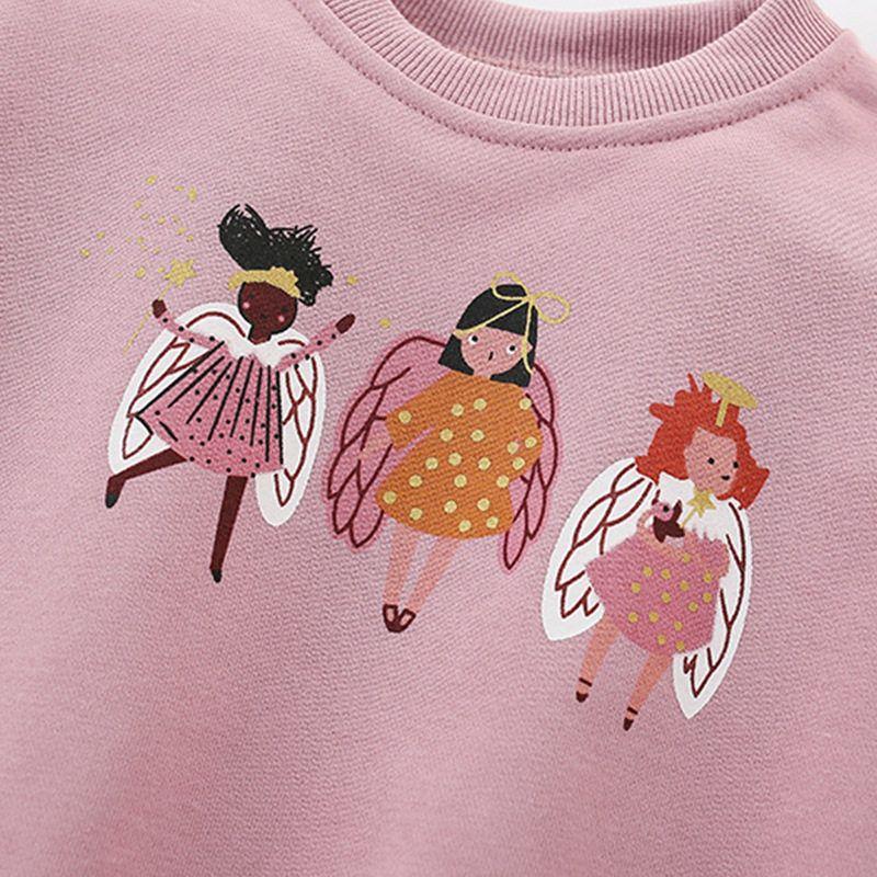 Girls' Sweatshirt, New Autumn and Winter Style, European and American Style, Round Neck, Long-Sleeved Base Shirt, Fashionable Children's Clothing