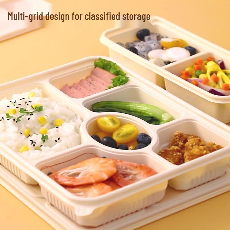 Juejin Biodegradable 4-Compartment Takeout Lunch Boxes