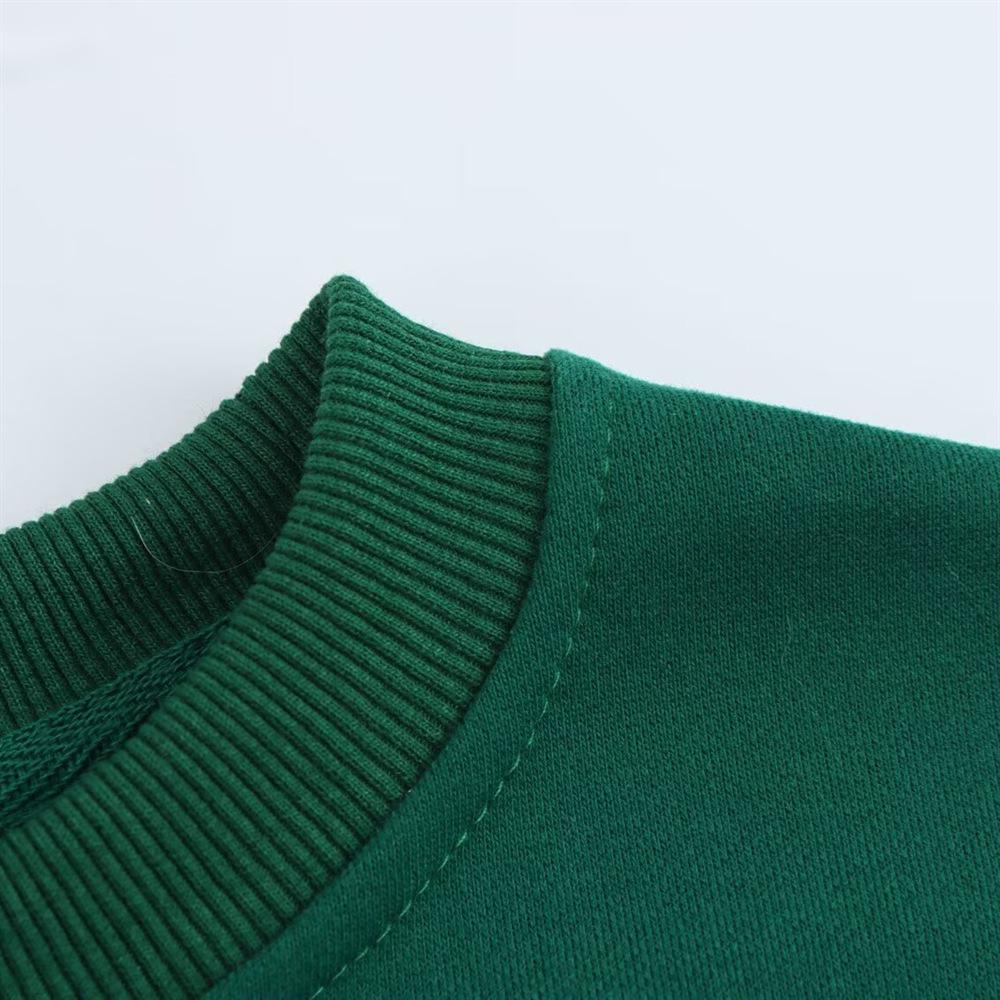 2025 Spring Women's Casual Loose Velvet Long-Sleeve T-Shirt