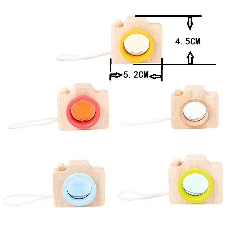 Baby Holz Bunte Kamera Kaleidoskop Spielzeug für Kinder Regenbogen Holz Spielzeug für Kinder Kinder Lernen Frühe Pädagogische Spiel