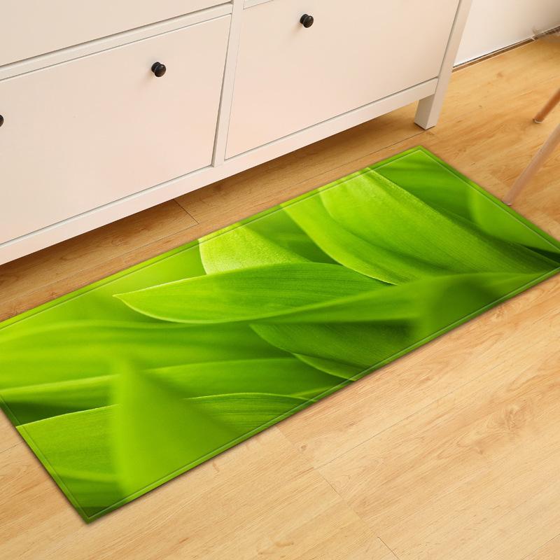 Fresh Absorbent Non-Slip Door Mat Toilet Kitchen Floor Mat Bedroom Living Room Carpet