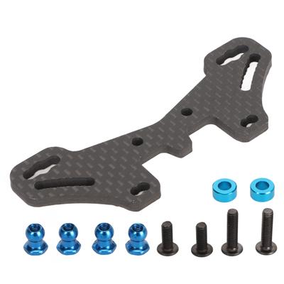 Rear Carbon Fiber Damper Stay Chassis RC Rear Damper Mount for TAMIYA 1 10 TT02 Remote Control Car
