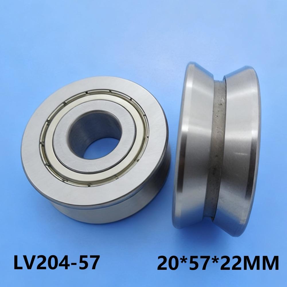 Sliding Rollers Bearing LV20457 Groove Round Bottom Track Pulley Bearing for Heavy Loads and High Speed Equipment