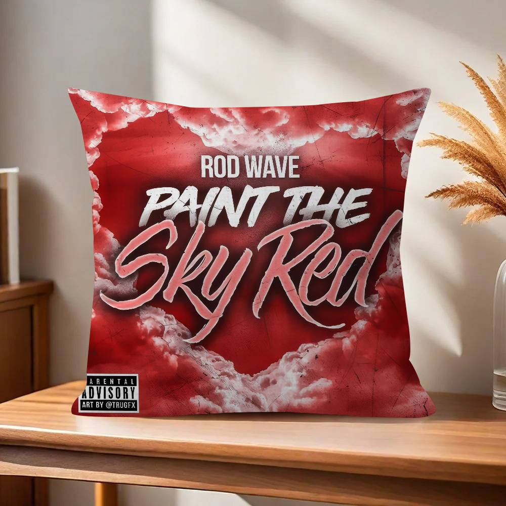 Hip Hop Rapper Rod Wave  Cushion Cover Car Throw Pillow Case For Sofa Car Christmas Gift 40x40cm 45x45cm