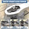 8~17mm/16mm/23mm/24mm Universal Torx Wrench Self-tightening Adjustable Glasses Wrench Board Double-head Torx Spanner Hand Tools for Factory
