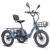 FAFREES F20 Mate L2E-P certified,20x3.0" folding electric cargo tricycle,48V 23.45ah,500W,3 riding modes,maximum assisted range of up to 125km.