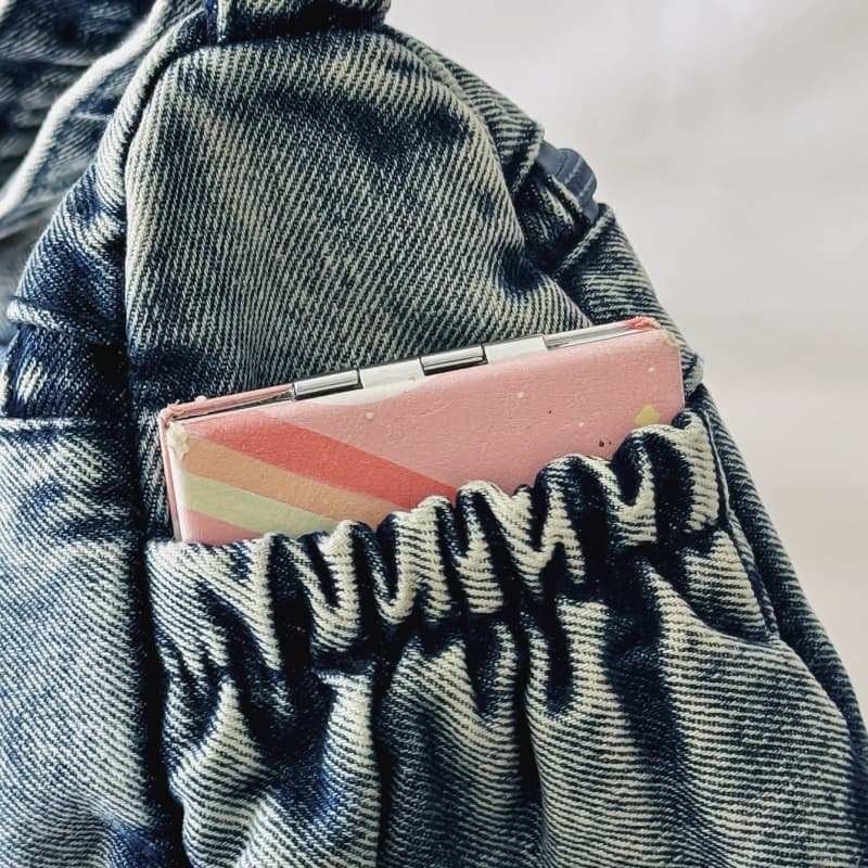 Retro denim messenger bag casual shoulder bag