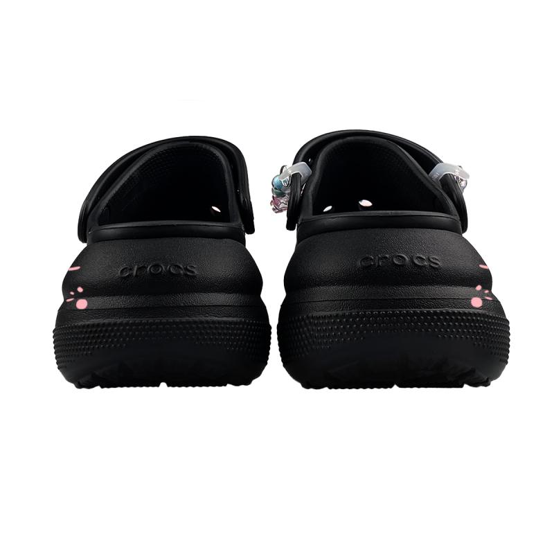 Crocs Crush Clog EVA bunny Bonnie Rabbit Pink Girl's Heart Dopamine Gift Box Edition Hole Shoes Unisex Same Black