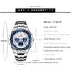 Casual Men's Quartz Watch Chronograph Calendar Luminous Waterproof Elegant Business Watches