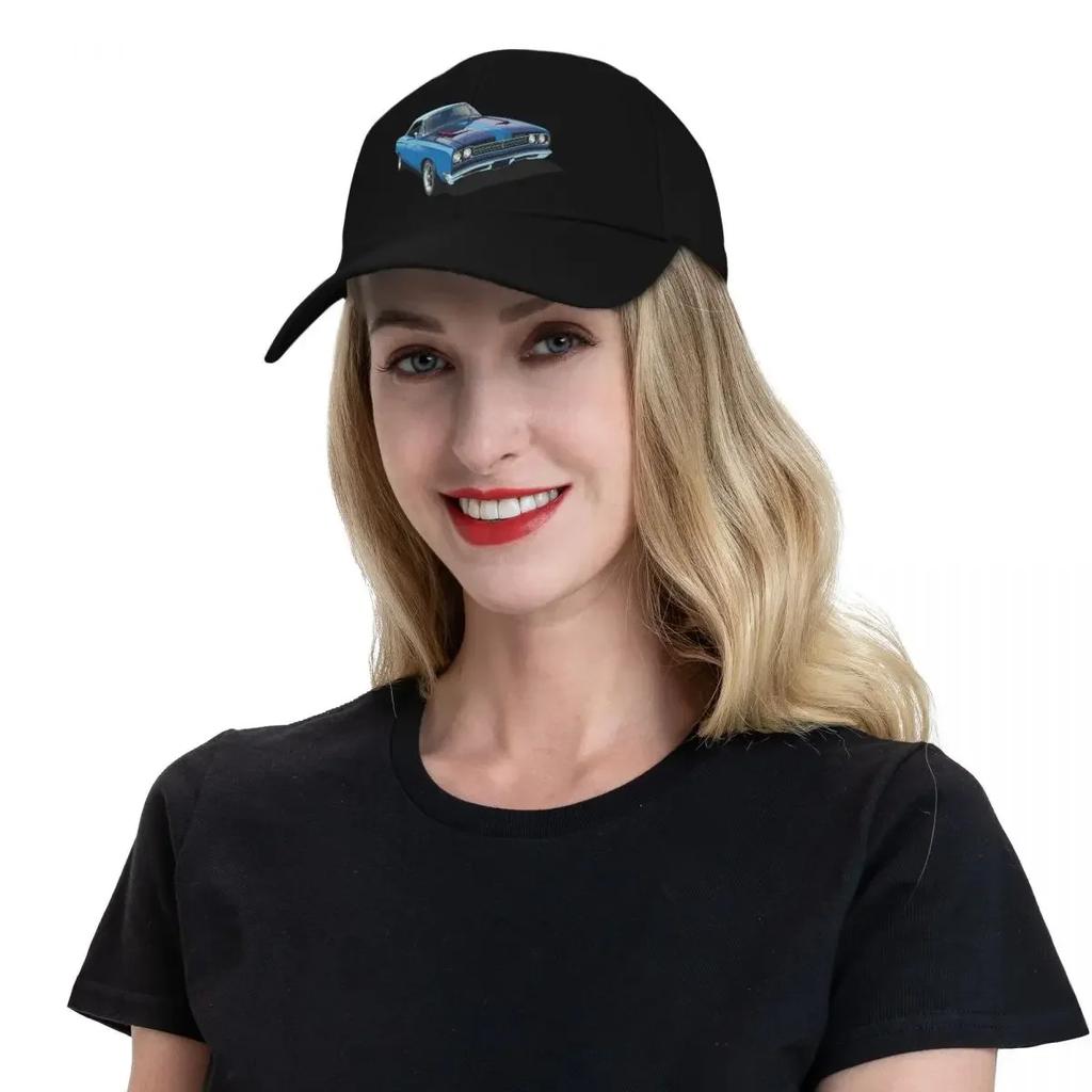 1969 Plymouth Roadrunner In Blue Baseball Cap Dad Hat Fishing Caps Unisex Luxury Hat Golf Women Unisex's