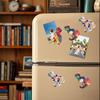 3D Sitting Cat Refrigerator Magnet Embossed Geometric Colorful Kitten Fridge Magnet Home Kitchen Cabinet Locker Whiteboard Decoration