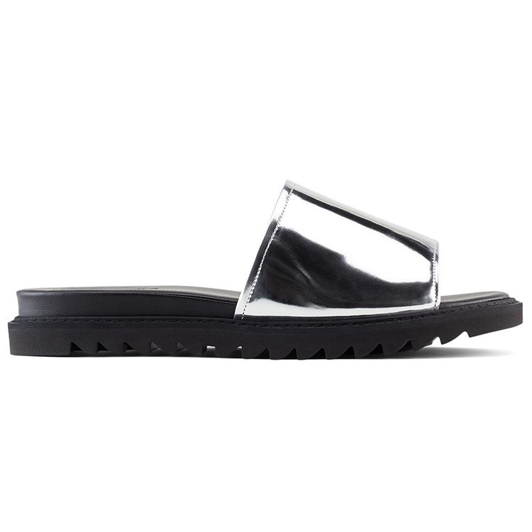 ONITSUKA TIGER Slider-S Casual Sports Slippers Unisex Footwear Black Silver 1183A911-020