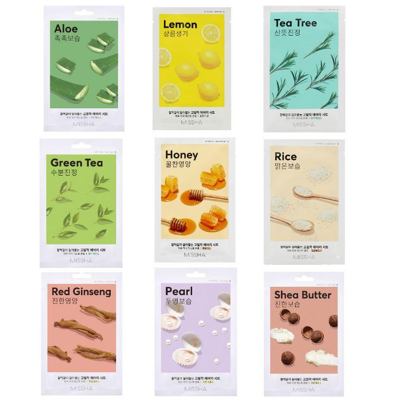 Missha Airy Fit Sheet Mask 20 Sheets (9 Types)