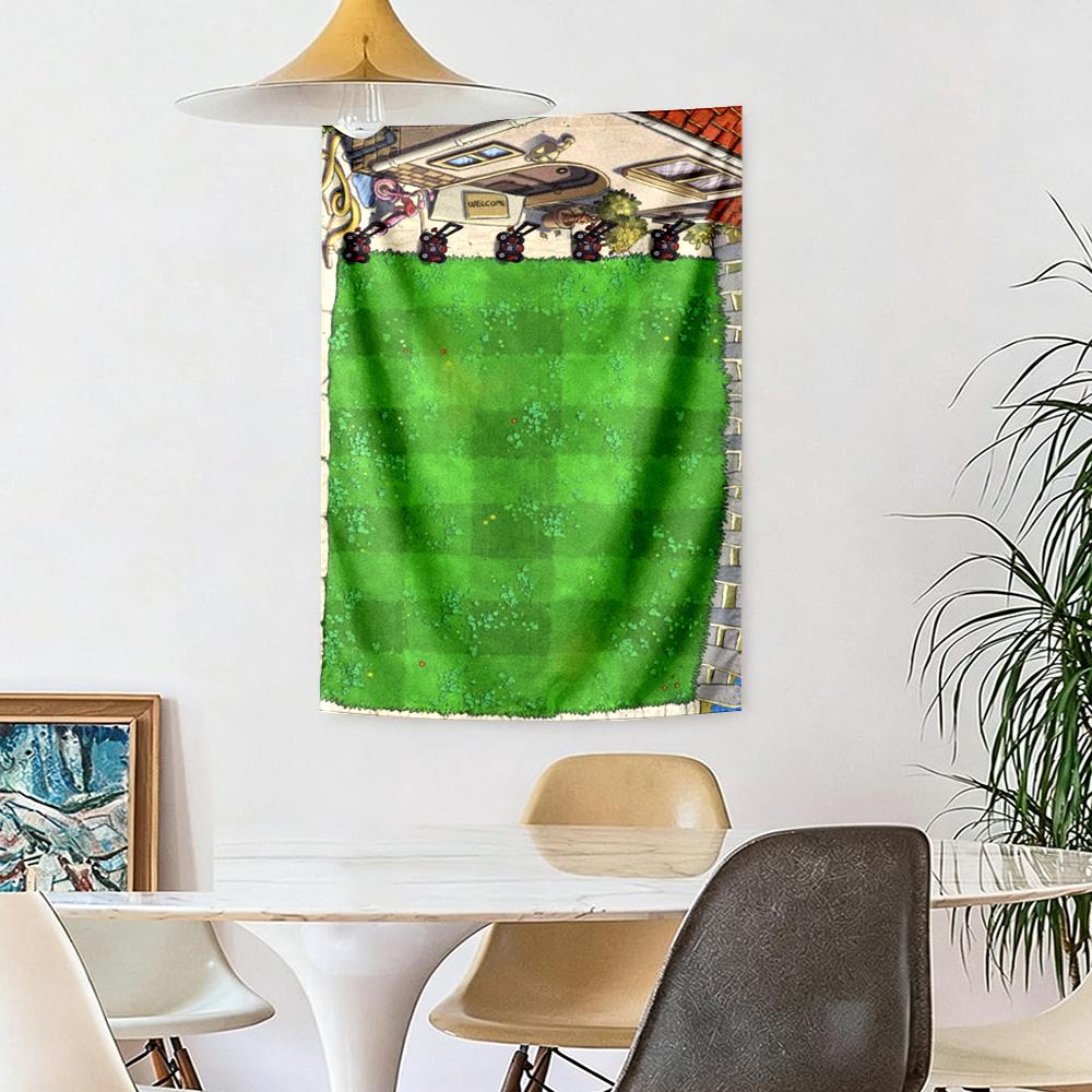 Plants Vs. Zombies Handwoven Tapestry Psychedelic Art Suitable for Balcony Bedroom Studio Wall Year-Round Gallery Wall Gift for Friends Family