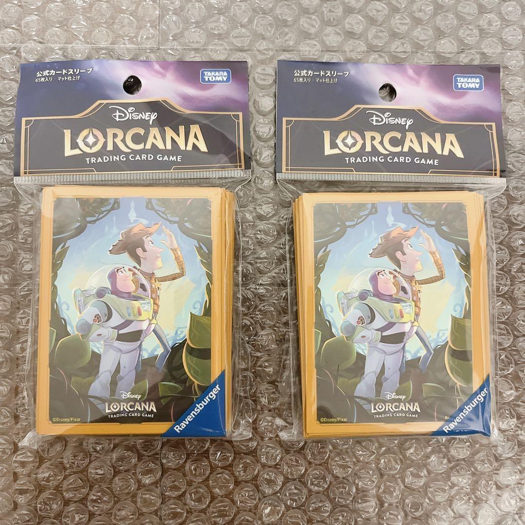 Disney Lorcana Toy Story Woody Buzz Matte Card Sleeves 65 Pack Set 2