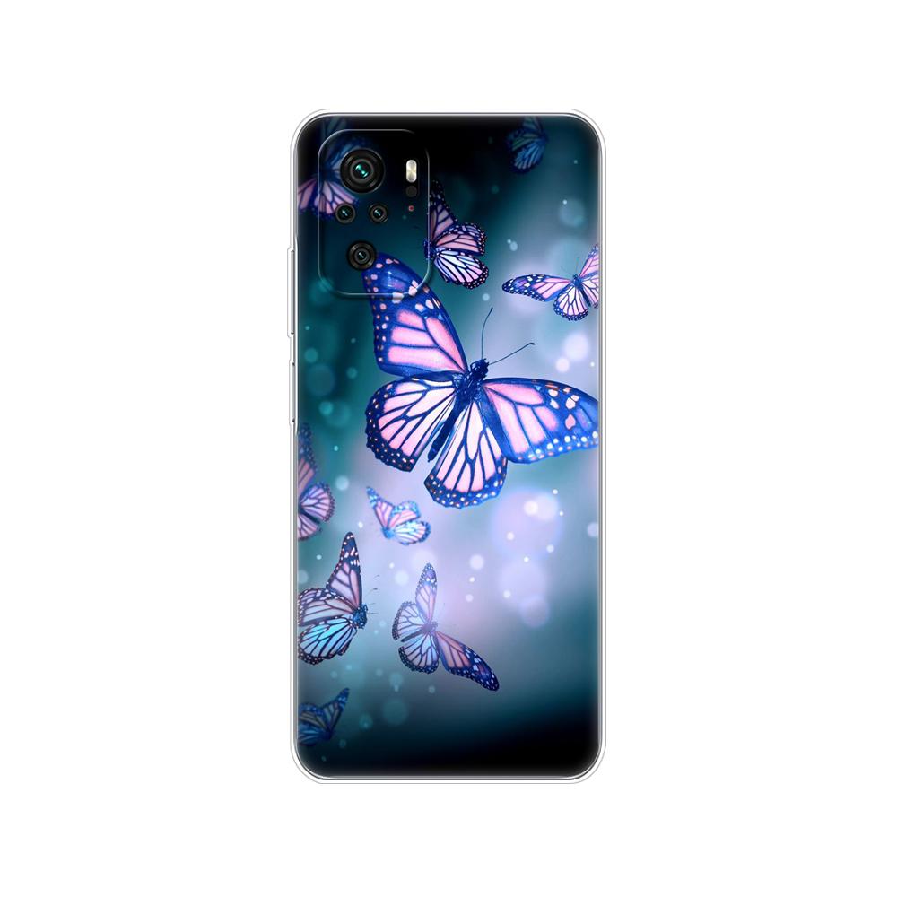 For Xiaomi Redmi Note 10 10S Case 4G 5G Silicon Soft Tpu Back On Redmi Note 10 Pro Global Phone Cover Note10 S Bumper Etui Funda