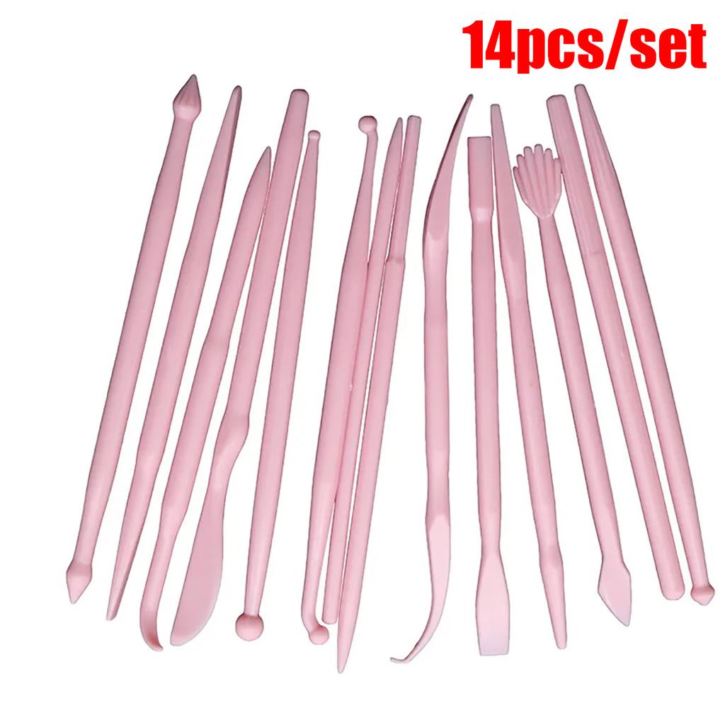 12Pcs 14Pcs Fondant Cake Carving Shaping Knife Smoother Sugar Craft Modelling Cutter Cake Pastry Carving Tool Cake Decor Tool