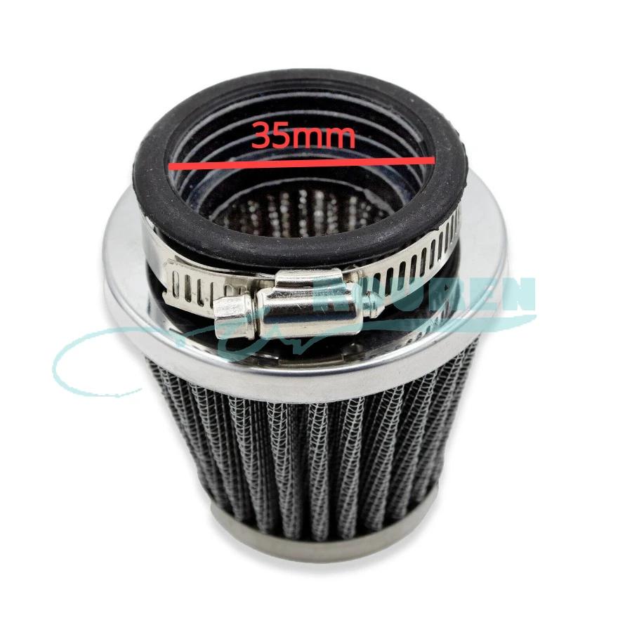 35mm 38mm 42mm 45mm 48mm 50mm 54mm 58mm 60mm Air Filter For 50 70CC 90CC 110CC 125CC Moto ATV Scooter Dirt Pit Bike Go Kart Quad