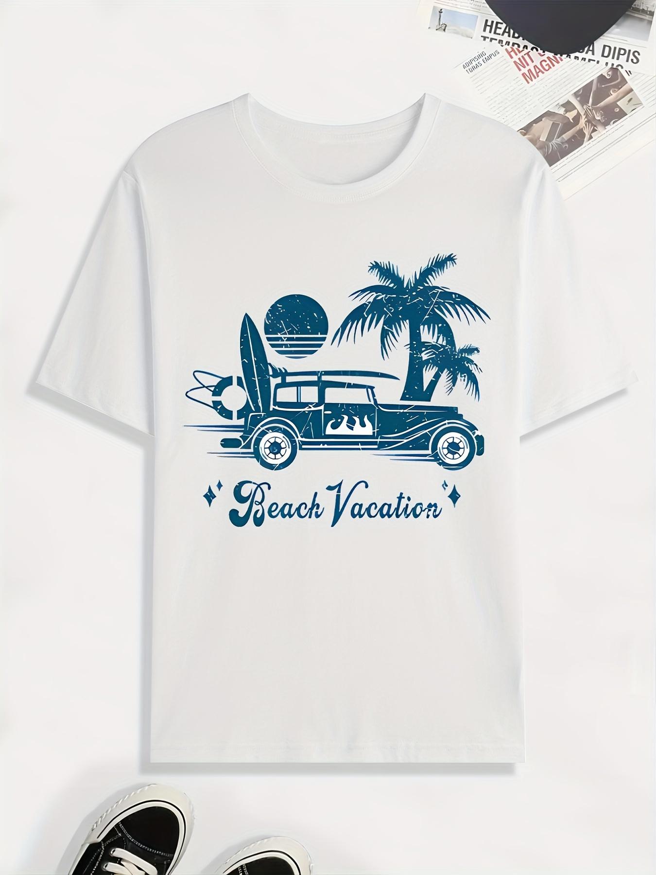 Beach Vacation  Print Tee Shirt XXL