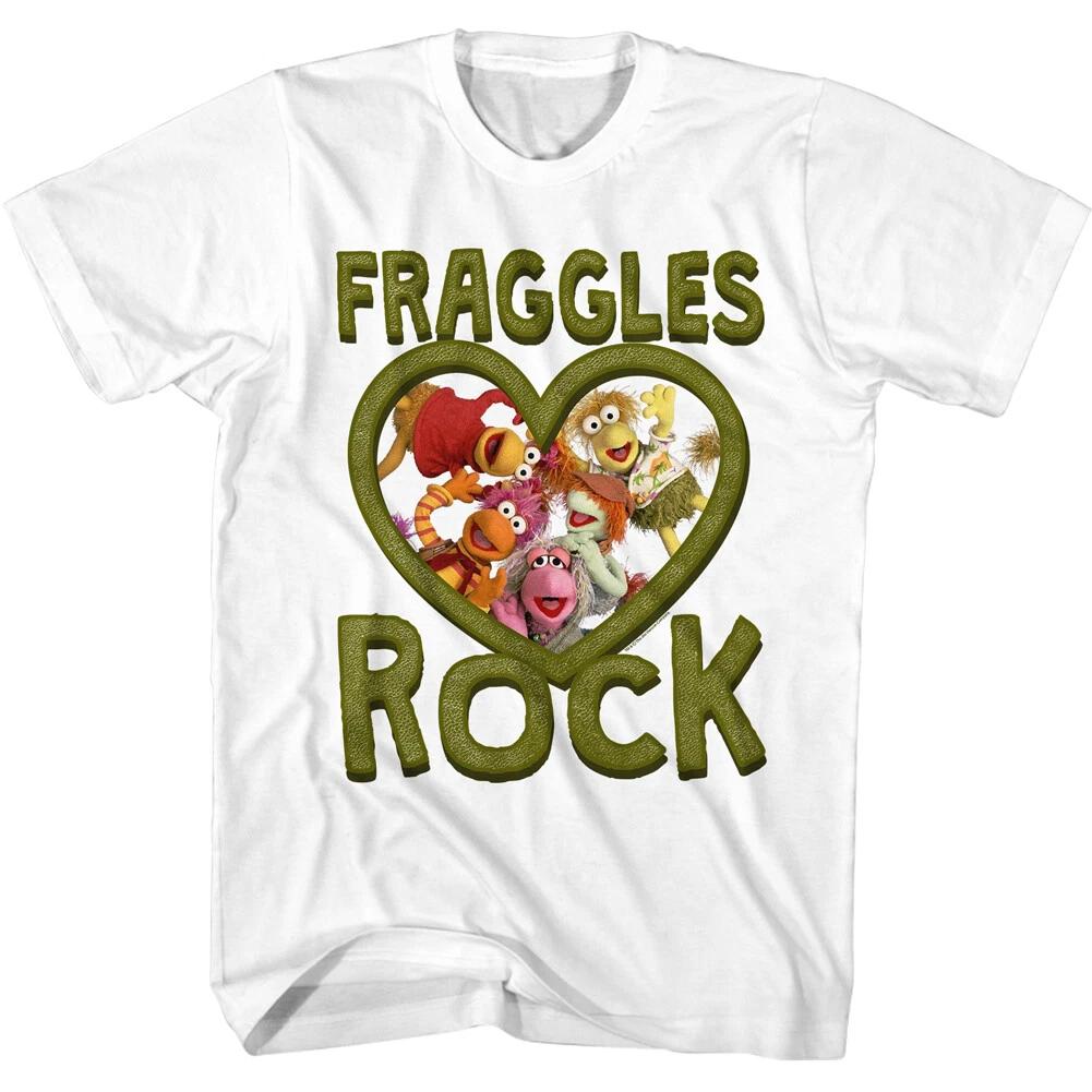 Fraggle Rock Jim Henson 80 s Puppeteer Fraggles Rock Love Heart Men s T Shirt S