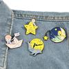 Cute Cartoon Little Prince Moon Star Fairy Tale Enamel Brooch Pin Art Badge Jewelry Decorate Accessories
