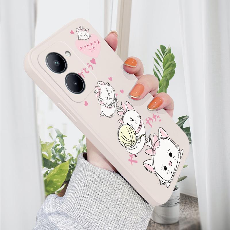 

Милый чехол для телефона с милыми кошками для iPhone 15, 14, 13, 12, 11, Samsung Galaxy S23 S22 A52 A52S, мягкие квадратные жидкие силиконовые чехлы с полной защитой iPhone 15 Pro белый