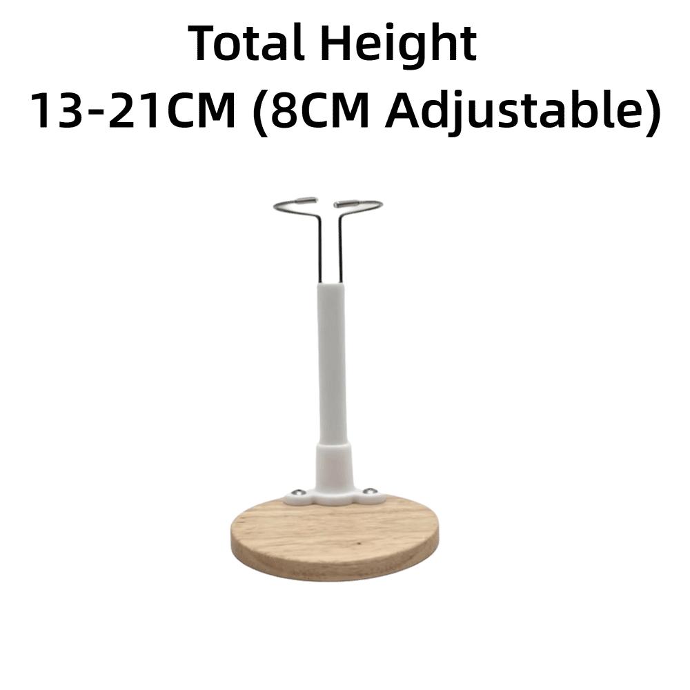 Metal Wire Support Doll Support Holder Wooden Base Doll Stand Figure Display Stand Collectibles