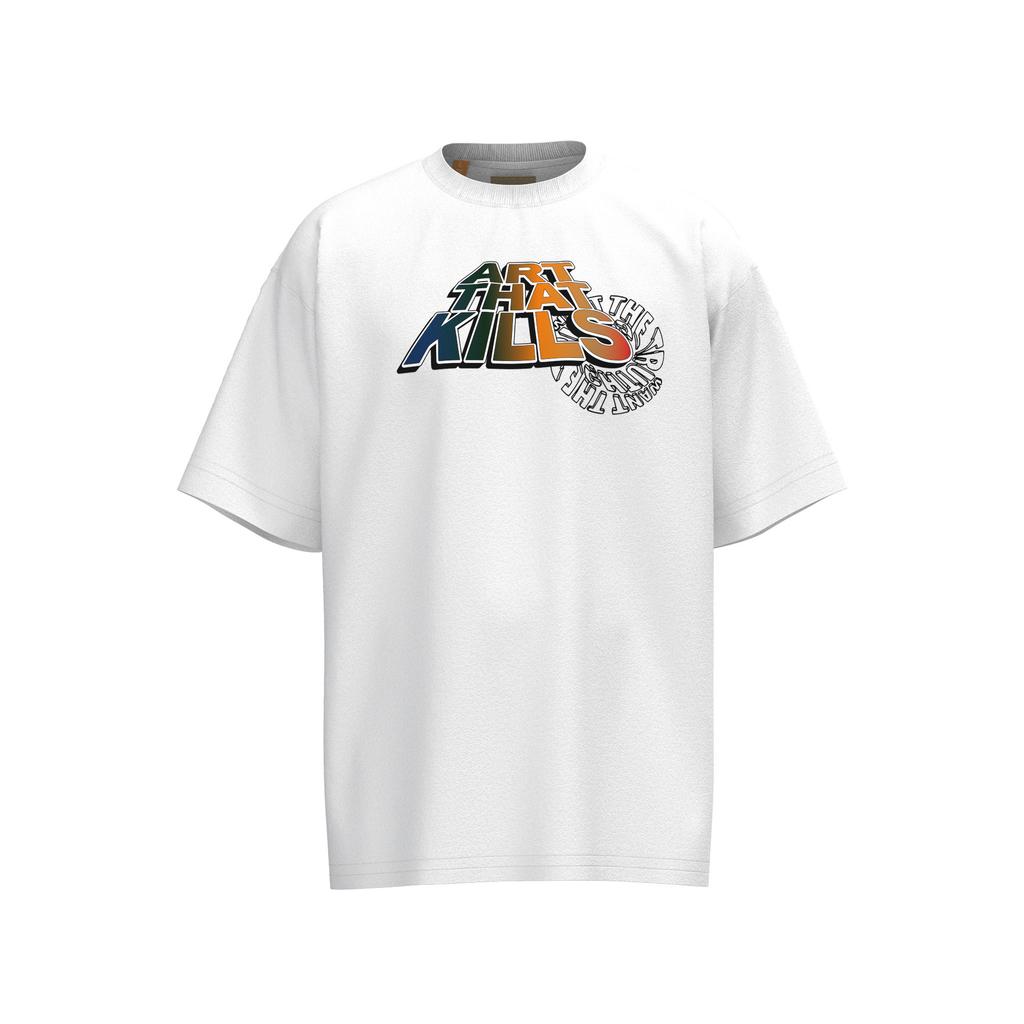 Grenzüberschreitende europäische und amerikanische Trendmarke GALLERY DEPT T-Shirt mit Farbverlauf-Buchstabendruck, kurzärmelig, für Damen und Herren, High Street Kurzarm