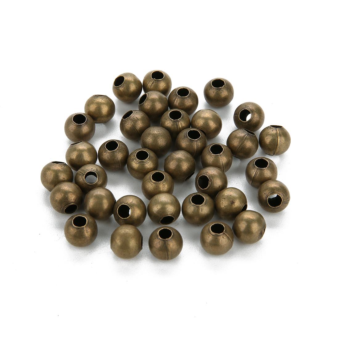 

Louleur High Quality Round Tone Metal Beads Smooth Ball Spacer Beads for Jewelry Making Iron Beads DIY Bracelet Necklace 3mm x 200pcs античный бронзовый