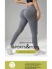 Europeiska & Amerikanska Högmidjade Randiga Yoga Byxor med Magekontroll - Dam Fitness & Löpning Leggings