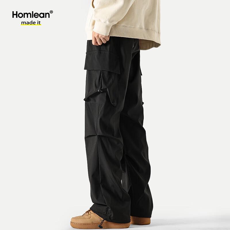 Herren Cargohose im amerikanischen Stil, lockere Passform, mit mehreren Taschen