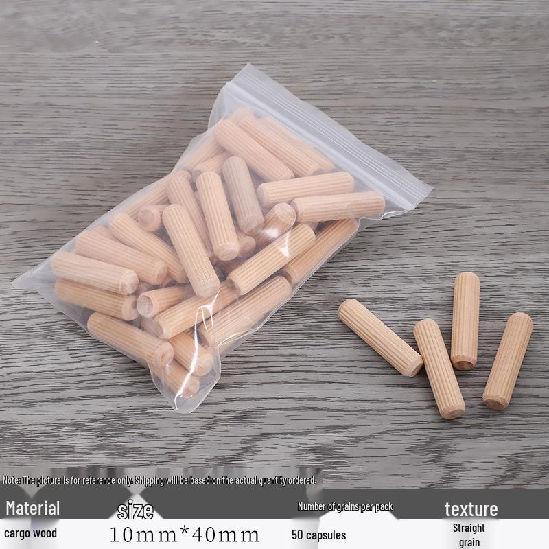 Straight & Oblique Grain Wood Dowels, Plugs, Tenons, Wedges, and Board Connectors for Furniture & Cabinets