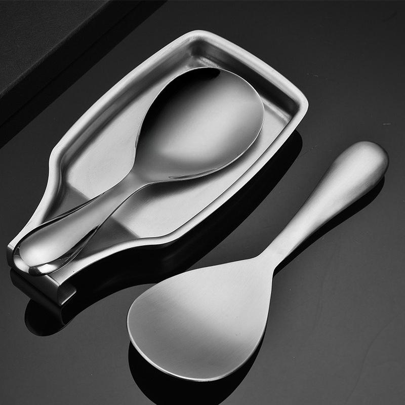 304 Stainless Steel Spatula Rack Kitchen Organizer Countertop Kitchen Spoon Holder Novel Accessories Storage Organization Home