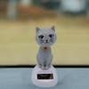 Car Decoration Solar Energy Decoration Shaking Head Doll Cartoon Cat Shape Decoration Gift Creative Interior Automotive Products