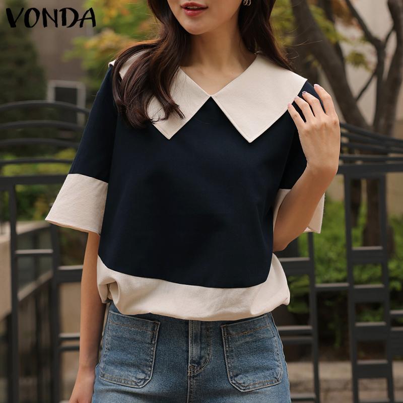 

Летний женский топ VONDA с ​​короткими рукавами и вырезом куколки