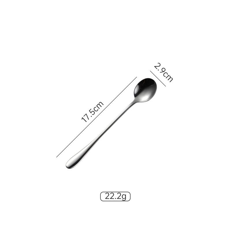 1012 series stainless steel round spoon tip spoon multi-specification western tableware knife fork spoon 410 gift dessert spoon
