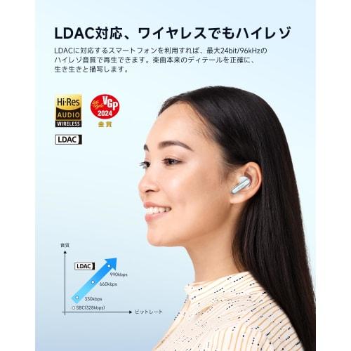 [VGP 2024 Gold Award Winner] EarFun Air 2 Bluetooth 5.3 Wireless Earphones with Hi-Res Audio, LDAC Support, 40 Hours of Playback, Multi-Point Connecti