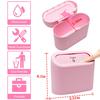 2pcs Compact Car Trash Can with Lid,Mini ABS Garbage Bin for Vehicle Storage, Essential Car Accessory with Convenient Top
