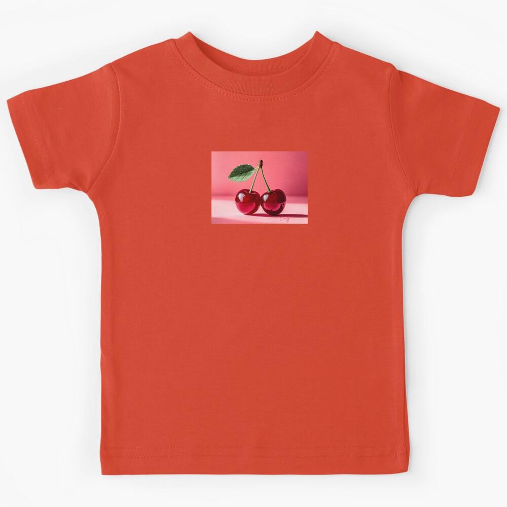 Pink Cherry Vibes Kids T-Shirt 100