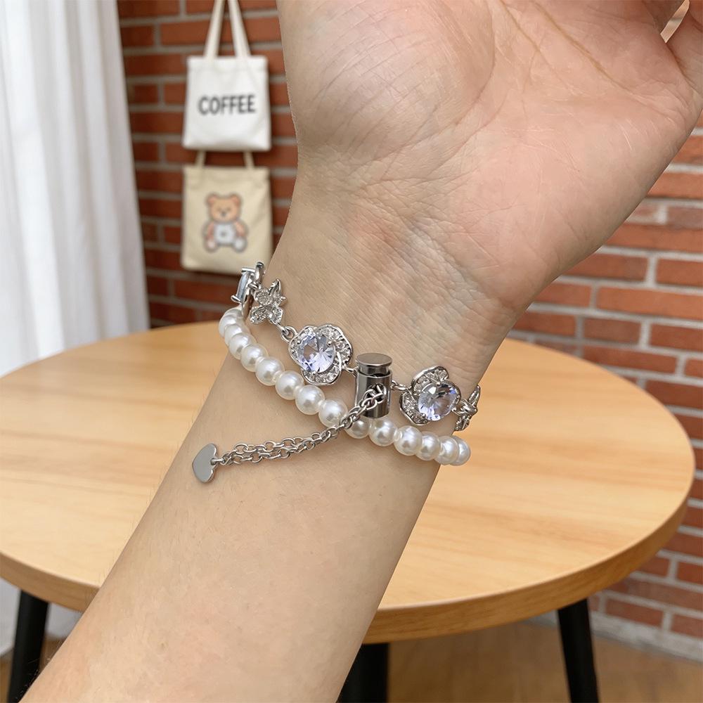 Diamond & Pearl Chain Watch Strap for Apple Watch Series 2-10