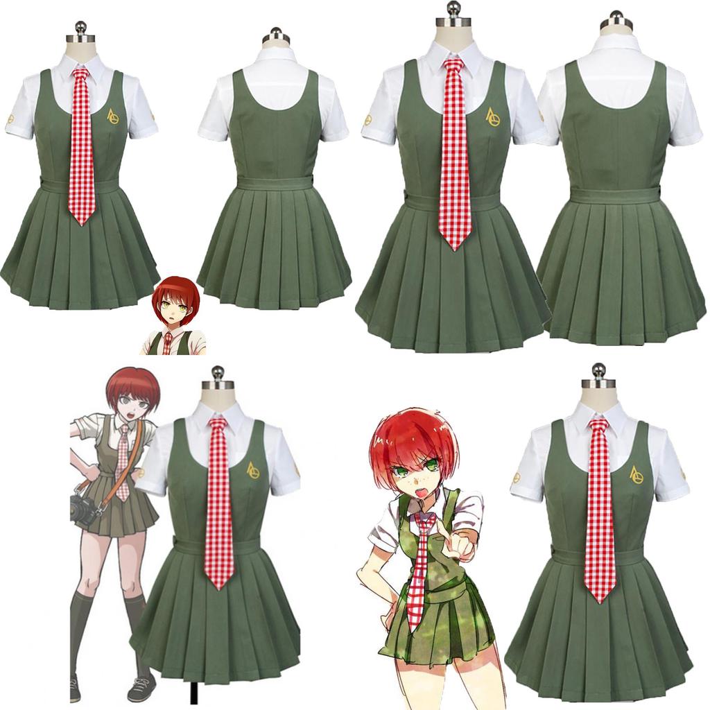 Stylish Mahiru Koizumi Danganronpa Cosplay Costume Outfit For Halloween Parties
