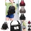 Pure Color Multipurpose Oxford Cloth Backpack For Women With Adjustable Straps