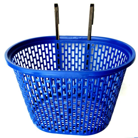 Bicycle Basket Strong Large Capacity Hollowed-out Plastic Basket Multifunctional Item Storage Removable Folding Bike Organizer Front Basket Cycling