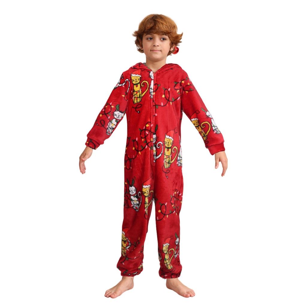 Parent-child Outfit-Christmas Print Parent-child Home Wear Set
