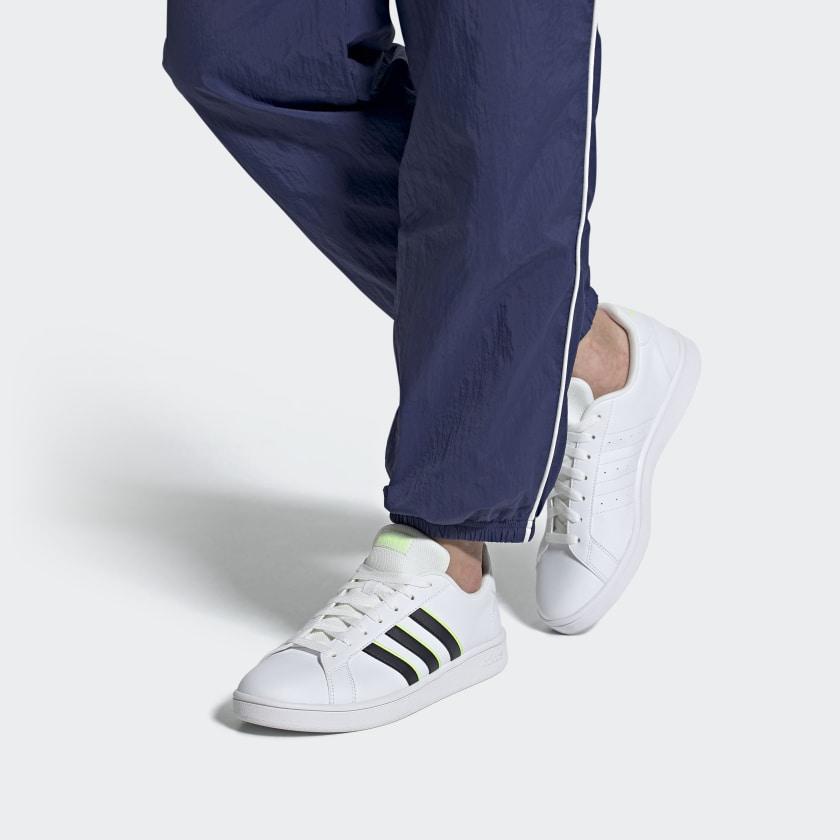 Adidas Neo Grand Court Base 'White Black Green' Sneakers FV8472