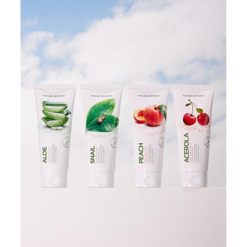 

Nature Republic [4pack] Очищающая пенка Fresh Herb Выберите 1 из 4 типов 4 snails+cotton pad PK2982