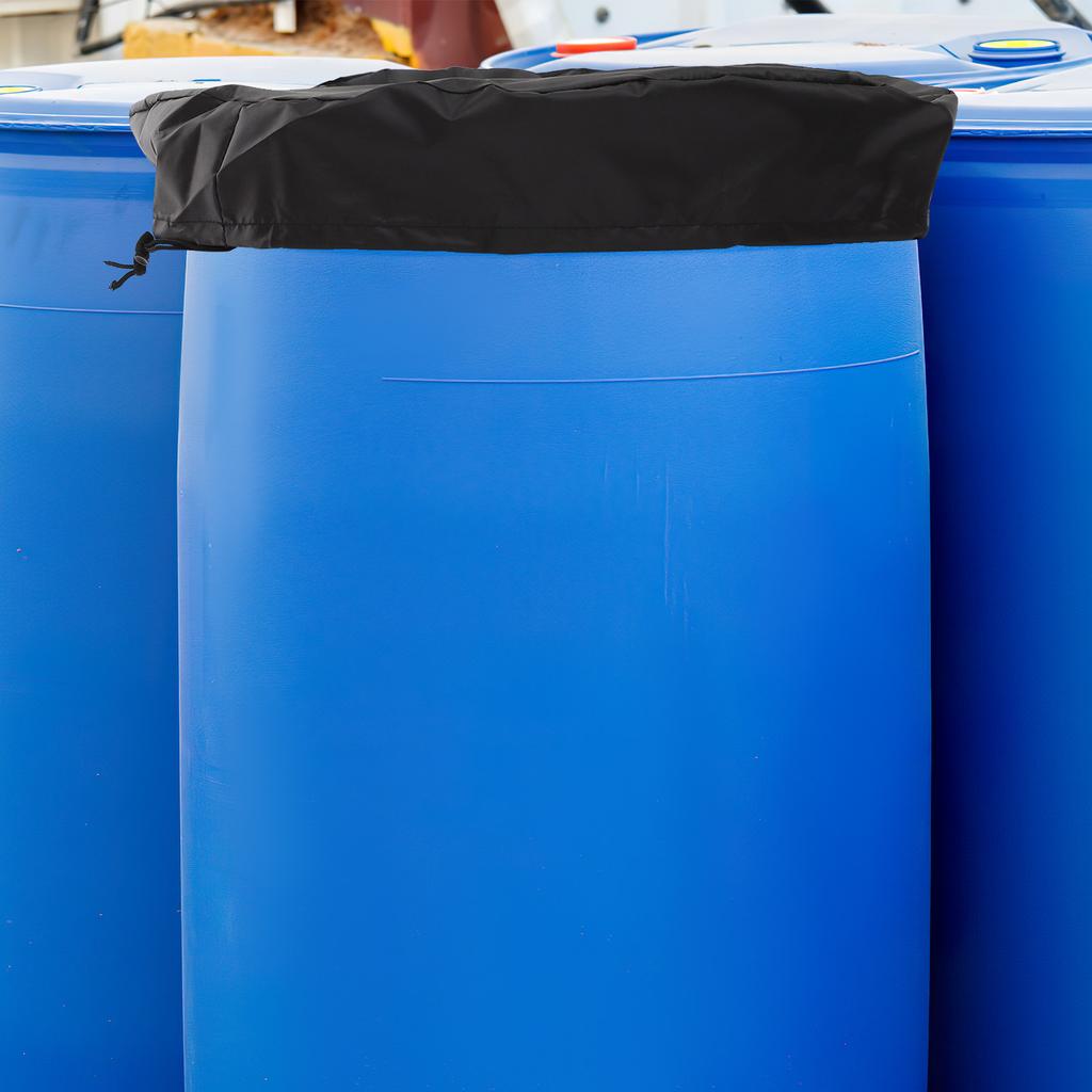 Waterproof Oxford Cloth Bucket Cover Rain Snow Protection Seal Storage Bucket Guard Drawstring -Gallon Outdoor Water Drum