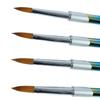 4pcs Nail Art Brush Set Aluminum Tube Ergonomic Handle Firm Flexible Soft Hair Nail Extension Gel Brush