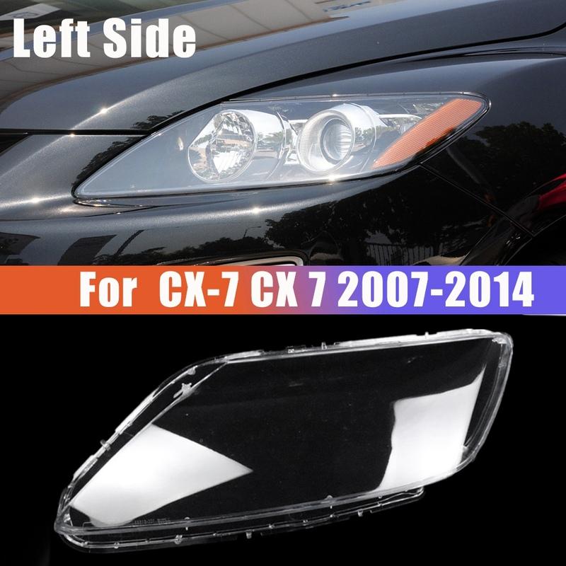 1 Paar Links+Rechts für Mazda CX-7 CX 7 2007-2014 Auto Scheinwerferglas Abdeckung Scheinwerfer Lampenschirm Frontlicht Schale Abdeckung