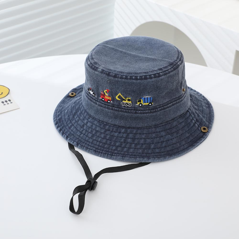 100% puur katoen veelkleurige kinder visserhoed, een gepersonaliseerde en casual outdoor zonbeschermingspet, geschikt voor uitstapjes